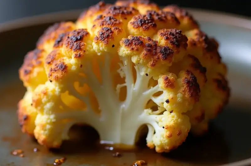 Mediterranean Whole Roasted Cauliflower